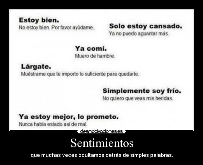 Sentimientos -