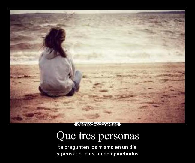 Que tres personas -