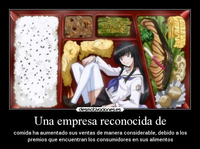 carteles premios alimentos desmotivaciones