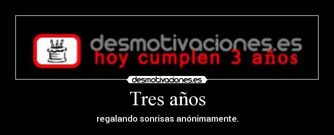 Tres años -