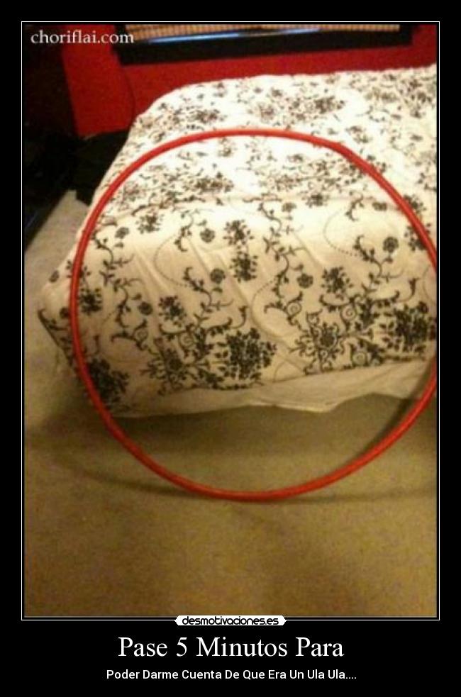 Pase 5 Minutos Para - Poder Darme Cuenta De Que Era Un Ula Ula....