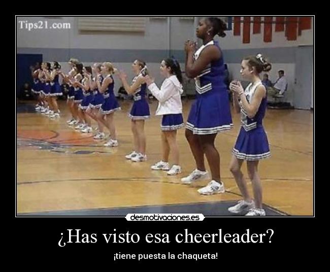 carteles cheerleader chaqueta desmotivaciones