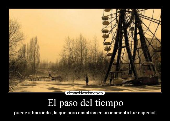El paso del tiempo -