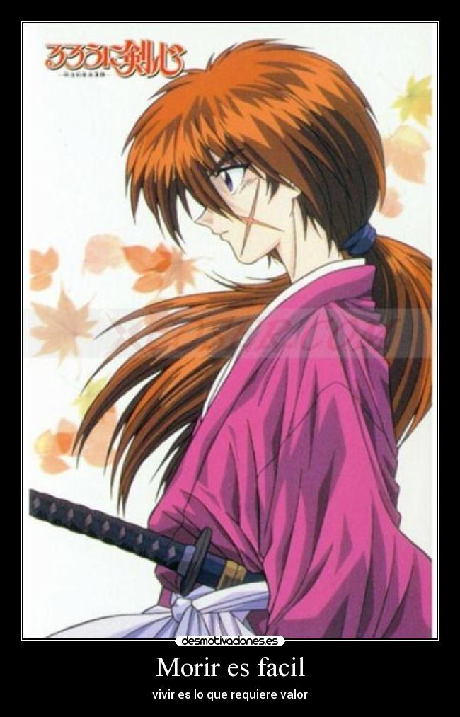 carteles rurouni kenshin himura battosai echos reales frases desmotivaciones