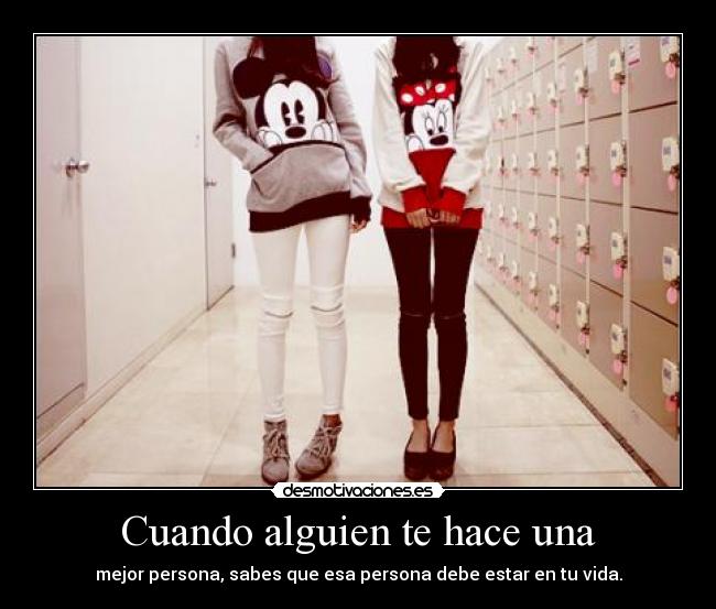 Cuando alguien te hace una -