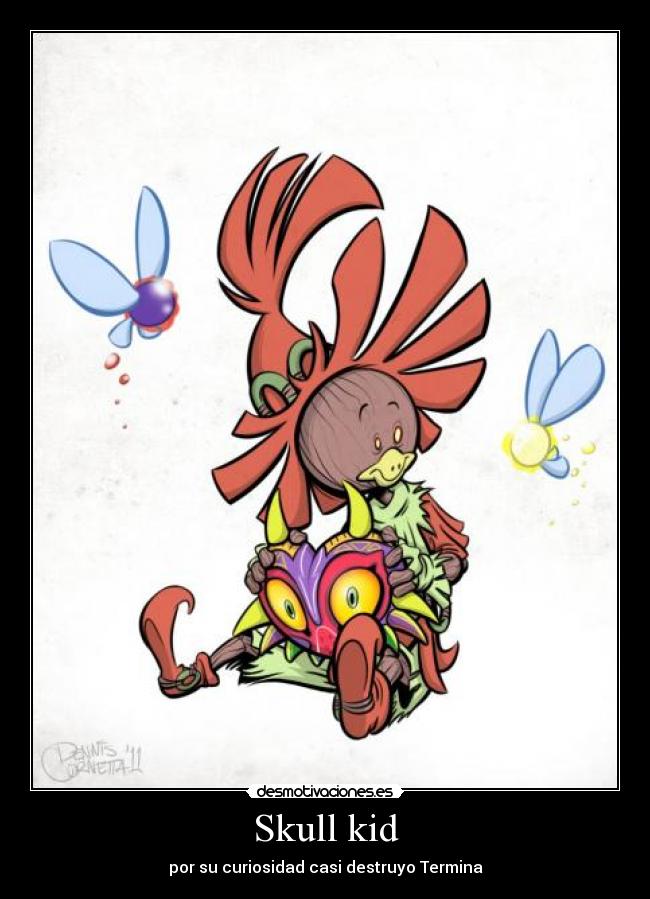 Skull kid - por su curiosidad casi destruyo Termina