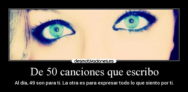 De 50 canciones que escribo -