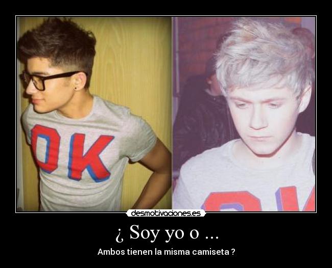 ¿ Soy yo o ... - Ambos tienen la misma camiseta ?