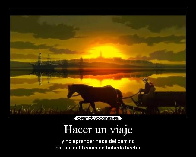Hacer un viaje - 
