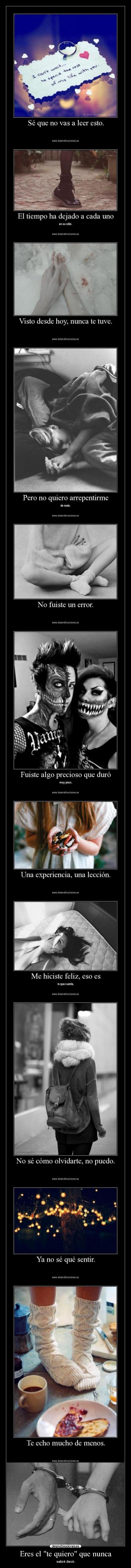 Eres el te quiero que nunca - 