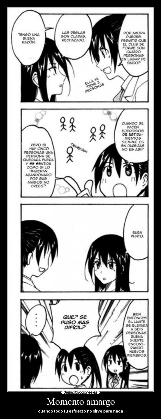 Momento amargo - cuando todo tu esfuerzo no sirve para nada