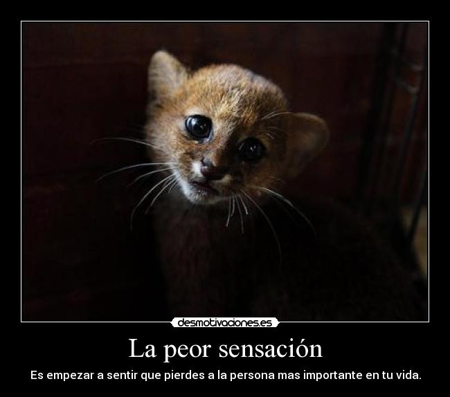 La peor sensación - 