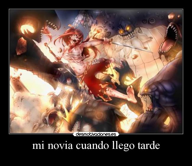 mi novia cuando llego tarde -