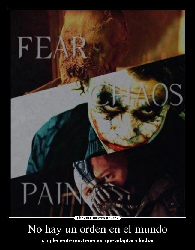 No hay un orden en el mundo - 