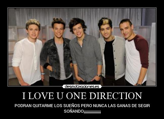 I LOVE U ONE DIRECTION -