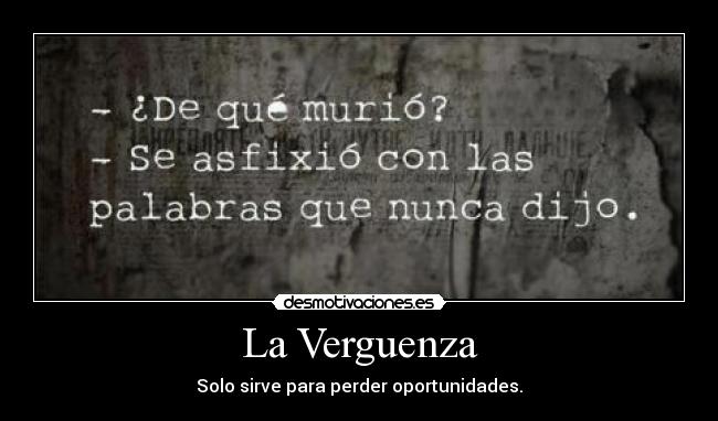 La Verguenza -