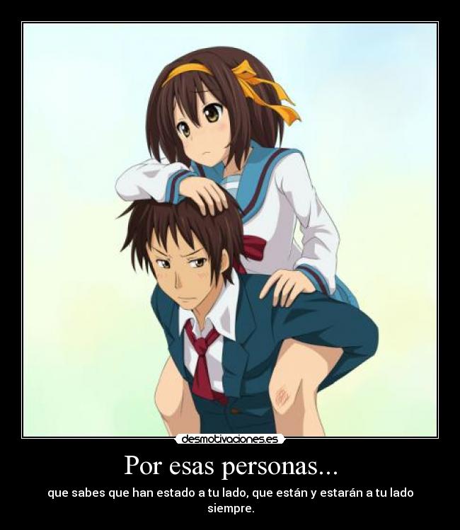 Por esas personas... -