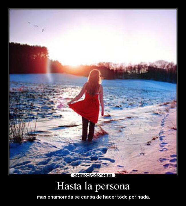 Hasta la persona -