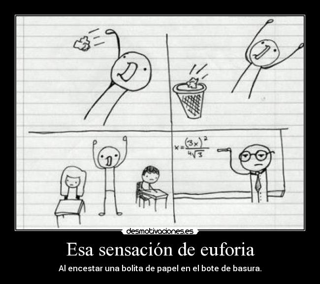Esa sensación de euforia -