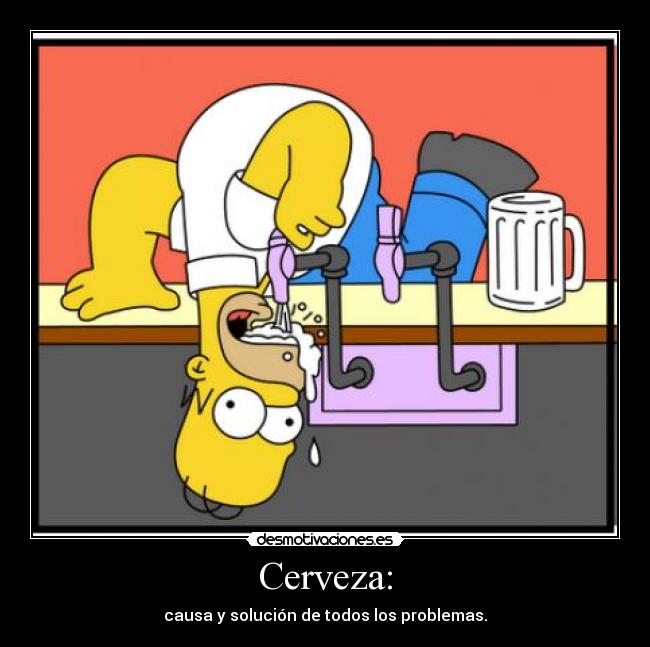 Cerveza: - causa y solución de todos los problemas.