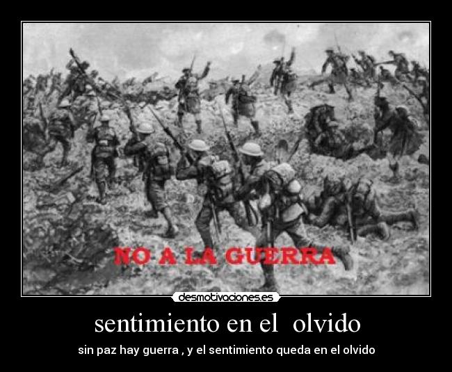 sentimiento en el olvido -