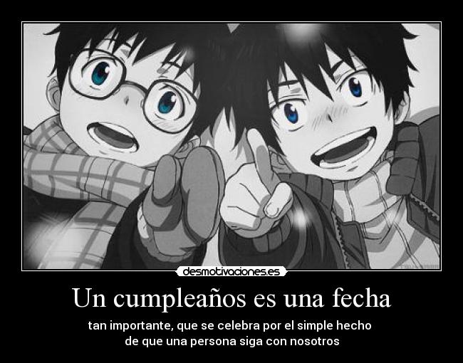 Un cumpleaños es una fecha - 