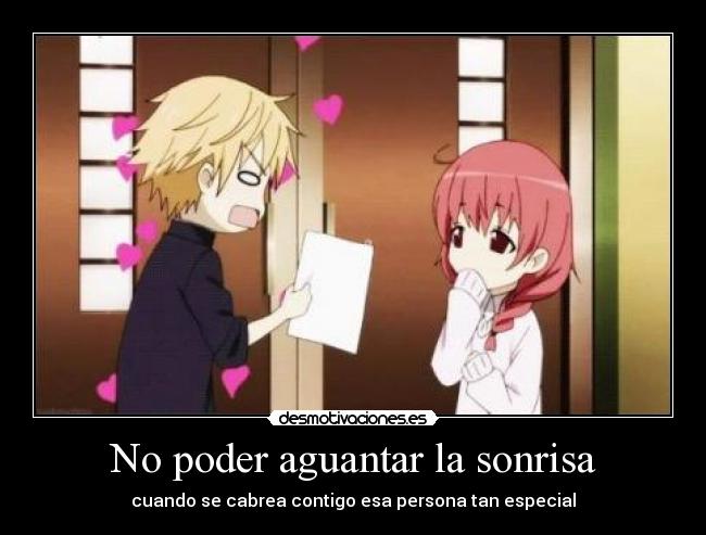 carteles sonrisa harukaze nigatsu sacar quicio gente soy esa persona porque tomais pelo nyeh desmotivaciones
