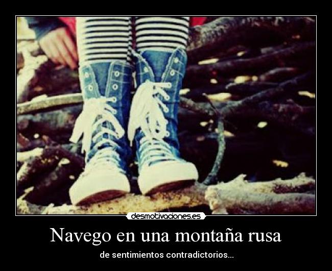 Navego en una montaña rusa -