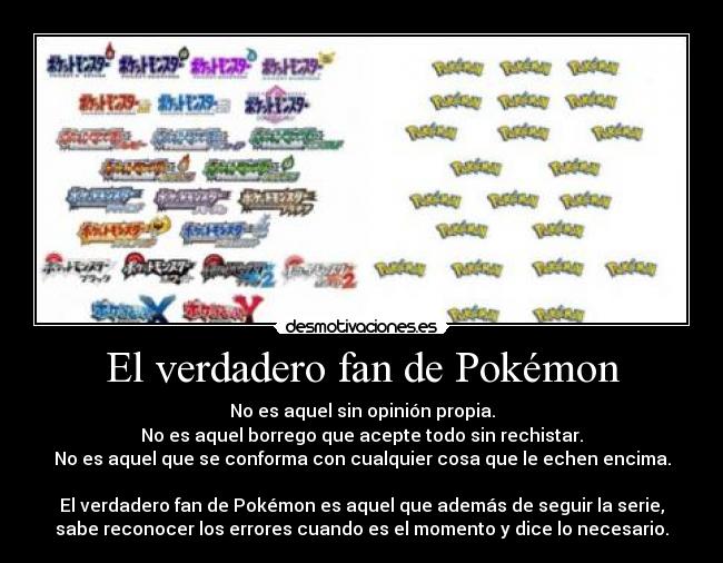 El verdadero fan de Pokémon -