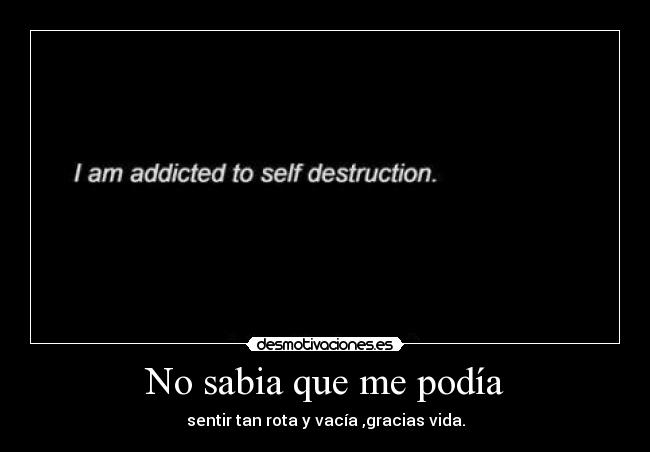 No sabia que me podía -