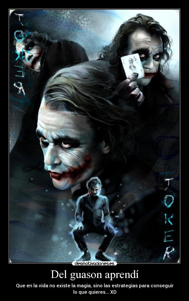 Del guason aprendí -