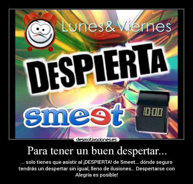 Para tener un buen despertar... - 