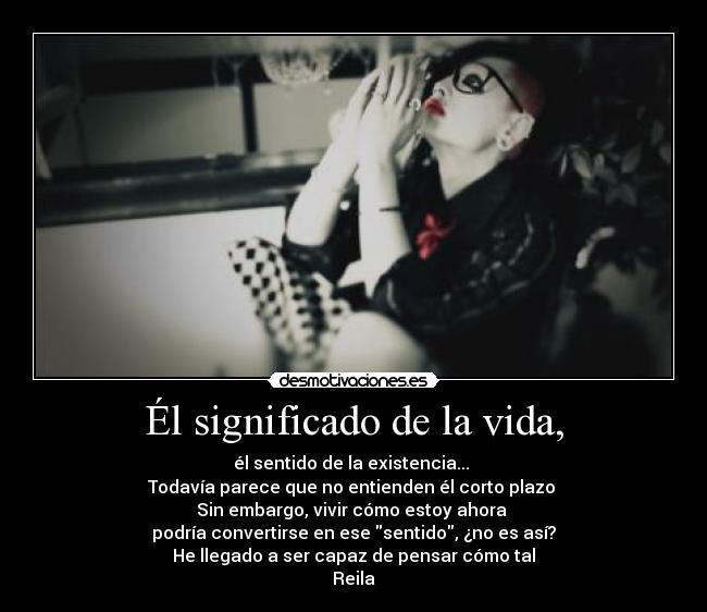 Él significado de la vida, -