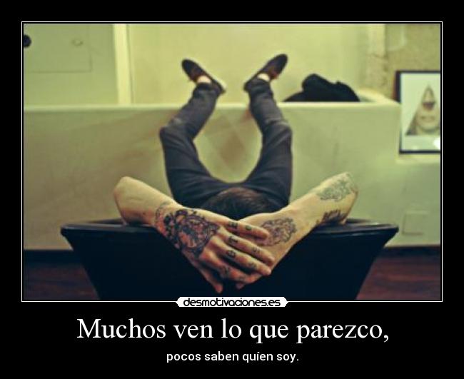 Muchos ven lo que parezco, - 