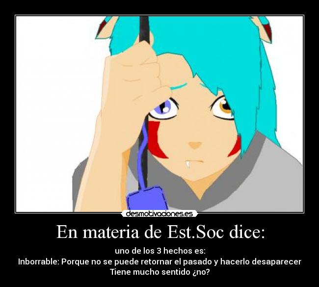 En materia de Est.Soc dice: - 