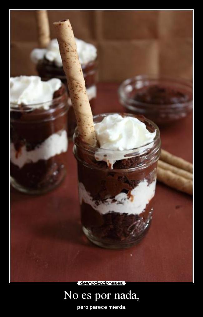 No es por nada, - pero parece mierda.