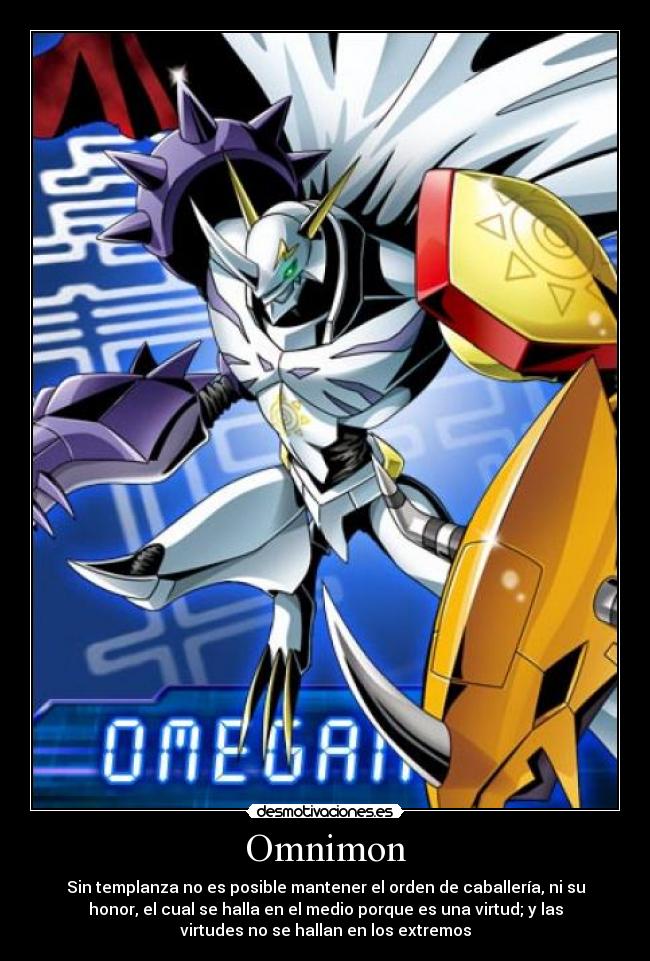 carteles digimon royal knights caballeros reales omnimon omegamon desmotivaciones