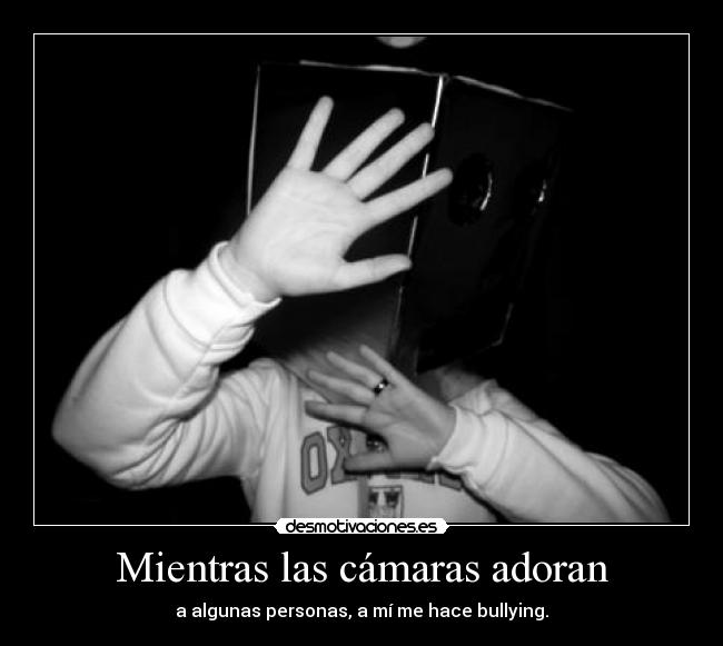 Mientras las cámaras adoran - a algunas personas, a mí me hace bullying.