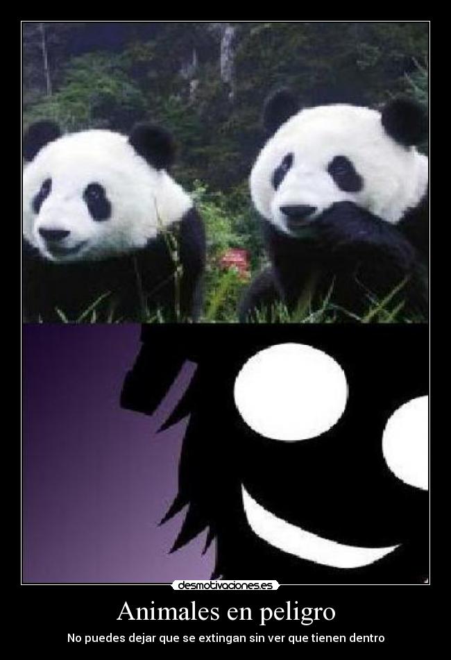 Animales en peligro - No puedes dejar que se extingan sin ver que tienen dentro