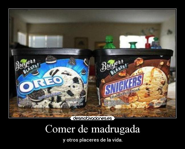 Comer de madrugada - y otros placeres de la vida.