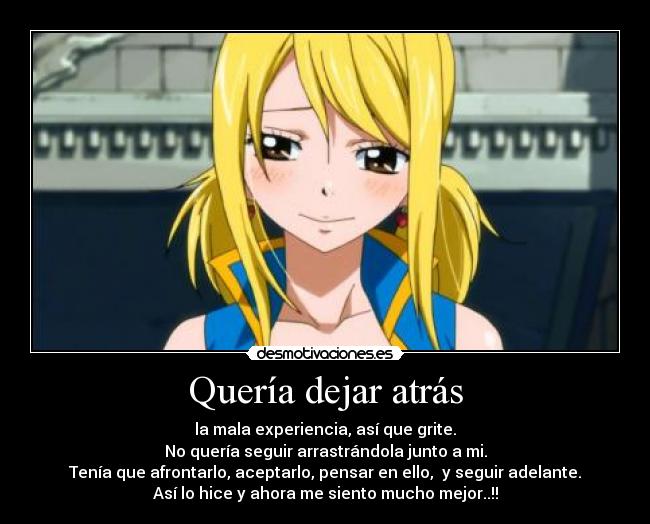 Quería dejar atrás - 