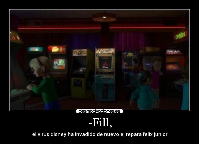 carteles virus disney maquina rompe raloh desmotivaciones