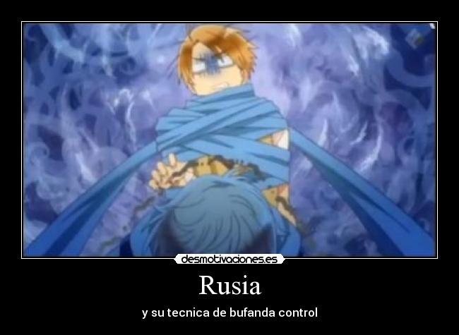 Rusia - y su tecnica de bufanda control