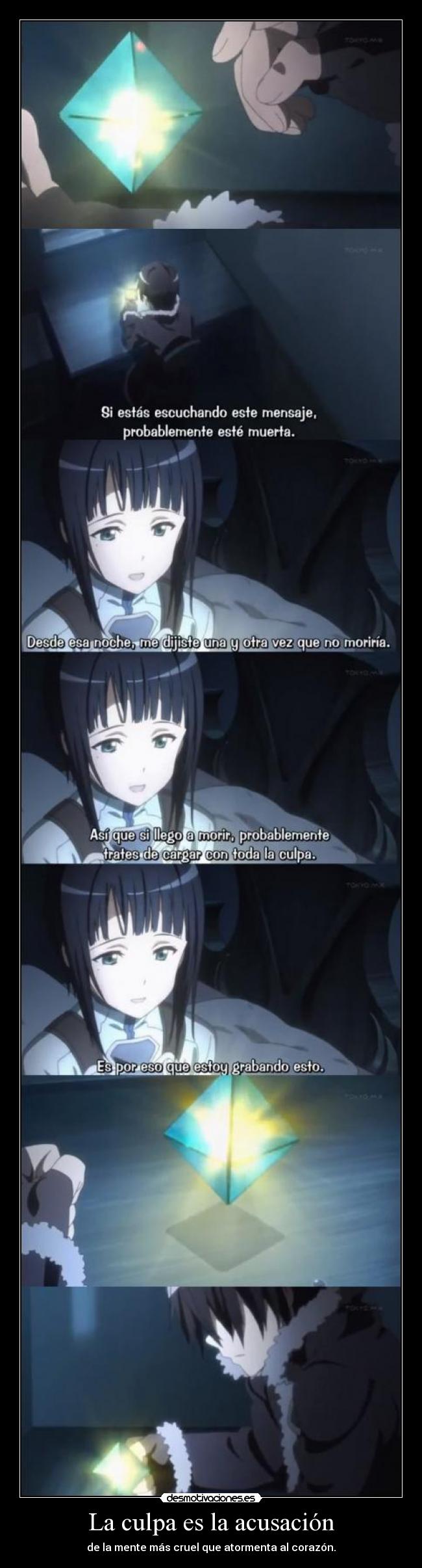 carteles sword art online sao kirito sachi anime raptorhunters culpa acusacion desmotivaciones