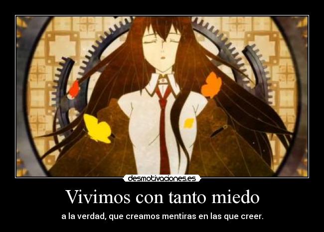 Vivimos con tanto miedo - 