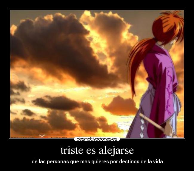 triste es alejarse -