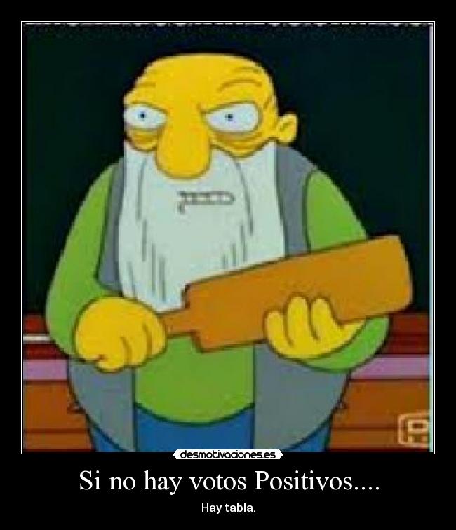 Si no hay votos Positivos.... - Hay tabla.