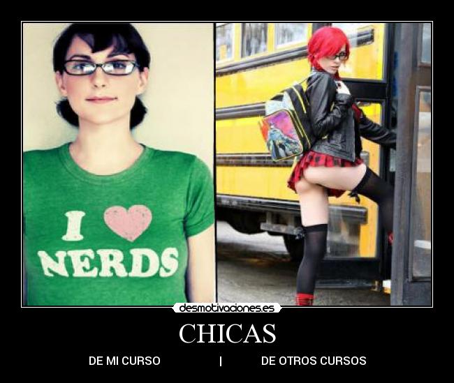CHICAS - DE MI CURSO                     |              DE OTROS CURSOS