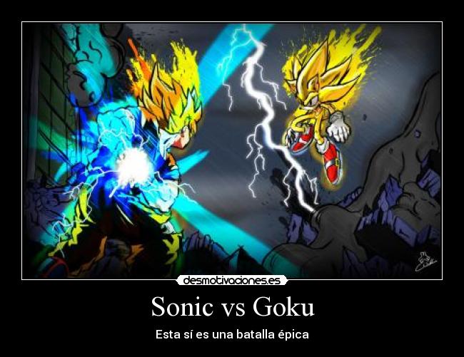Sonic vs Goku - 
