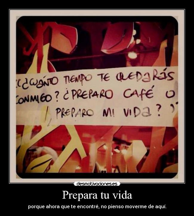Prepara tu vida -